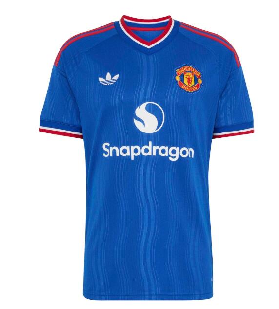 Men's Manchester United 2026-27 Away Blue Soccer Jersey