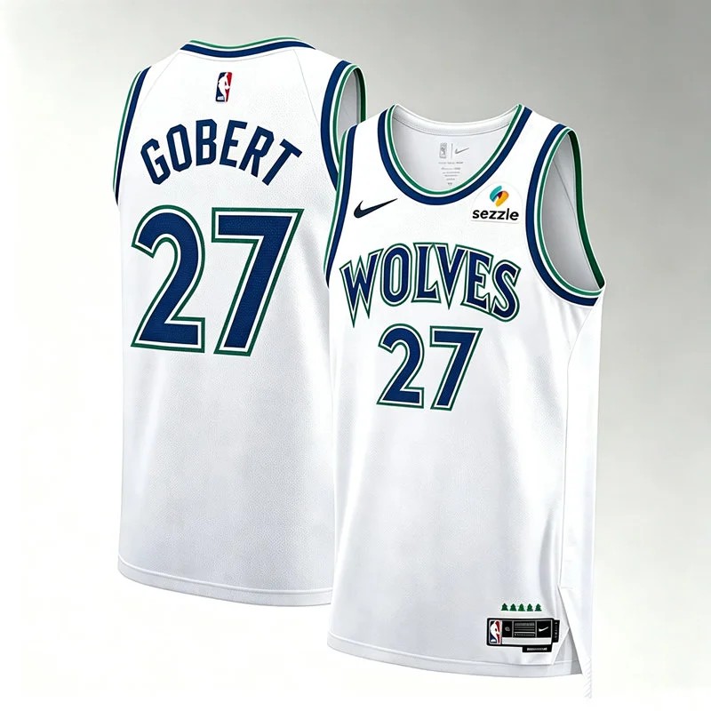 Men's Minnesota Timberwolves #27 Rudy Gobert 2026-27 White Association Edition Swingman Jersey