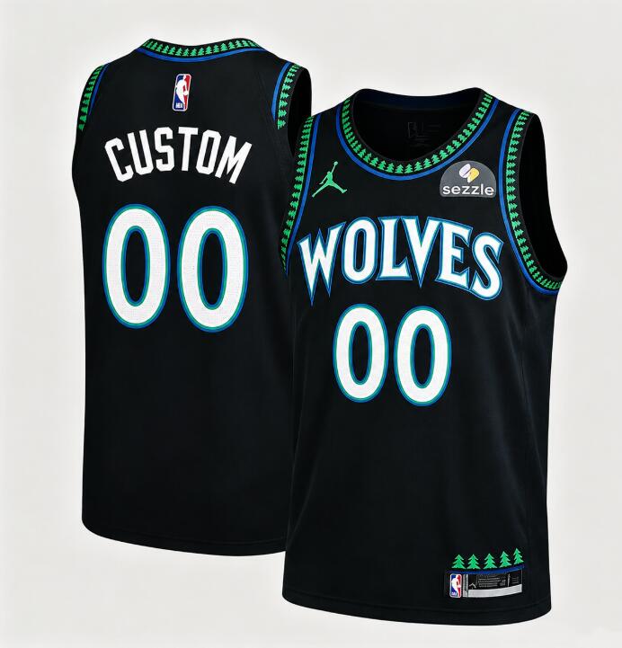 Minnesota Timberwolves Custom 2026-27 Black Statement Classic Reimagined Jersey