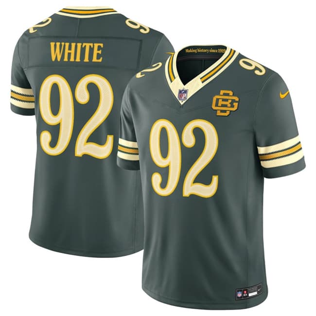 Men's Green Bay Packers #92 Reggie white Dark Green 2026 F.U.S.E. Rivalries Collection Limited Football Stitched Jersey