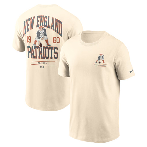 Men's New England Patriots Natural Freestyle Essential T-Shirt