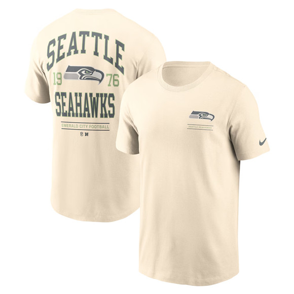 Men's Seattle Seahawks Natural Freestyle Essential T-Shirt