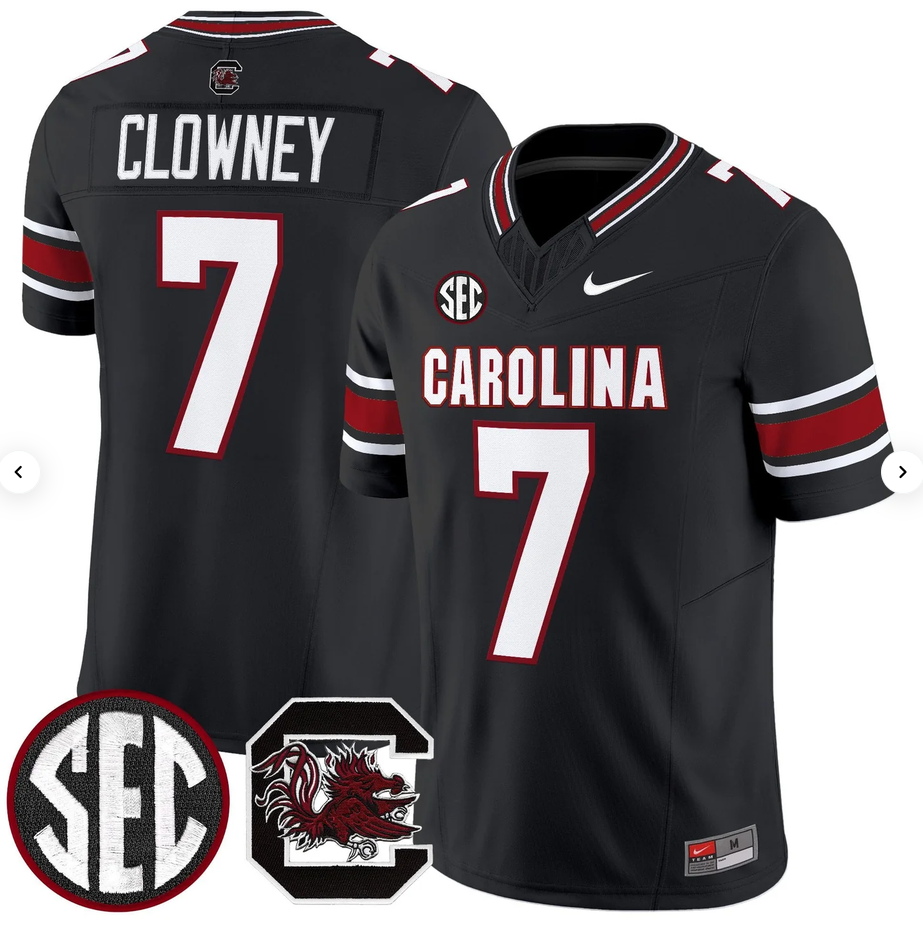 Men's South Carolina Fighting Gamecocks #7 Jadeveon Clowney Black 2026 F.U.S.E. Stitched Nike Jersey