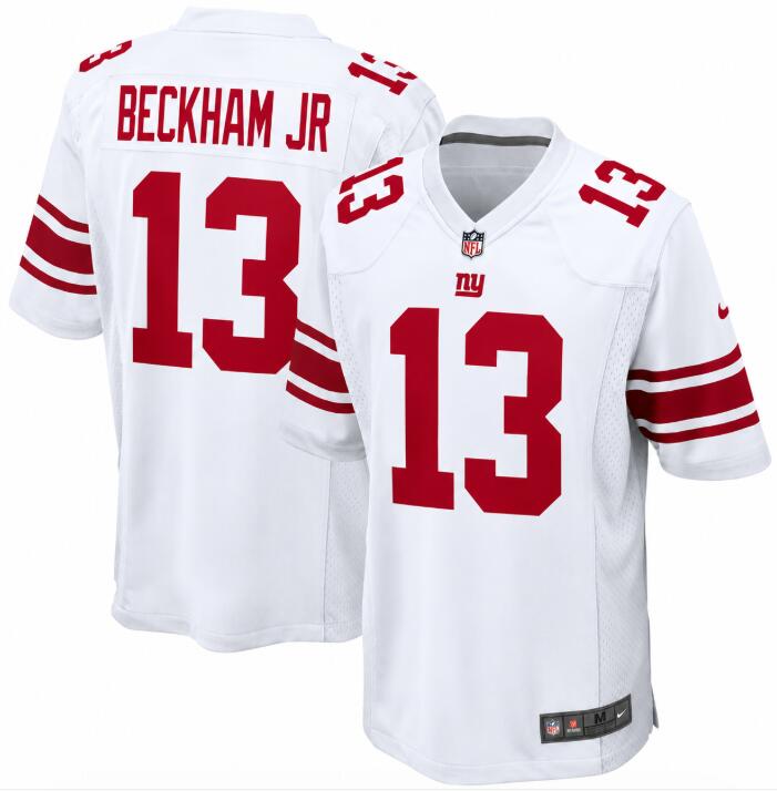Men's New York Giants #13 Odell Beckham Jr Nike White Game Jersey