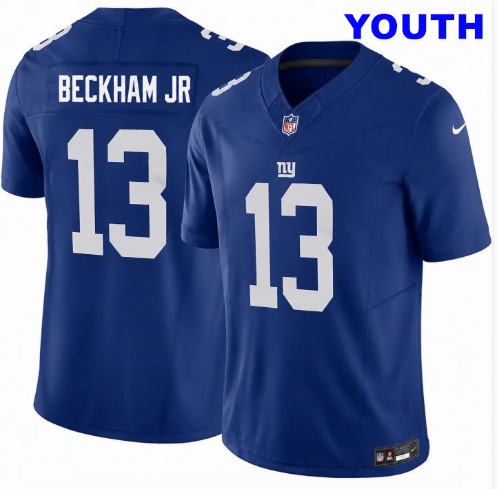 Youth New York Giants #13 Odell Beckham Jr Blue 2026 F.U.S.E. Vapor Untouchable Limited Football Stitched Jersey