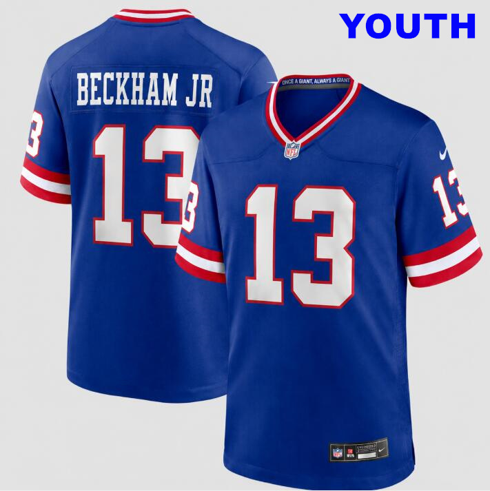 Youth New York Giants #13 Odell Beckham Jr Nike Royal Alternate 2 Legacy Game Jersey