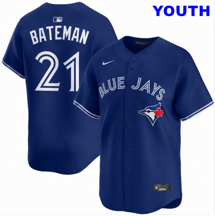 Youth Brett Bateman Toronto Blue Jays #21 Blue Home Replica Nike Stitched Jersey