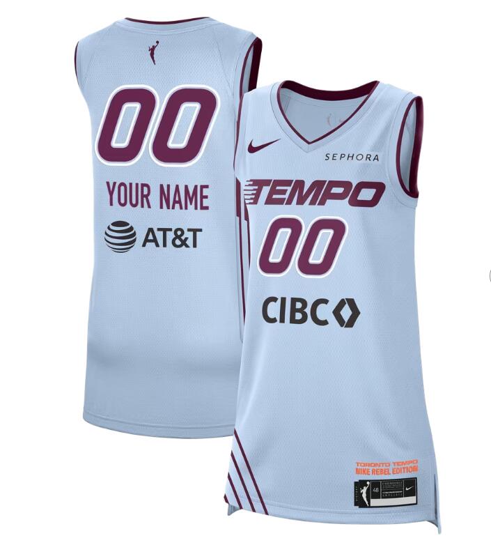 Unisex Nike Hydrogen Blue Toronto Tempo Victory Custom Rebel Edition Jersey