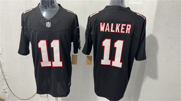 Men's Atlanta Falcons #11 Jalon Walker Black F.U.S.E. Vapor Untouchable Limited Football Stitched Jersey