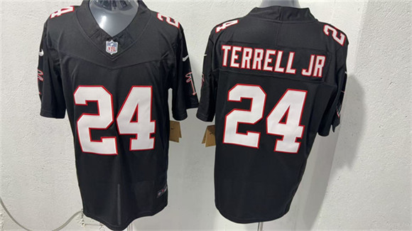 Men's Atlanta Falcons #24 A.J. Terrell jr Black F.U.S.E. Vapor Untouchable Limited Football Stitched Jersey