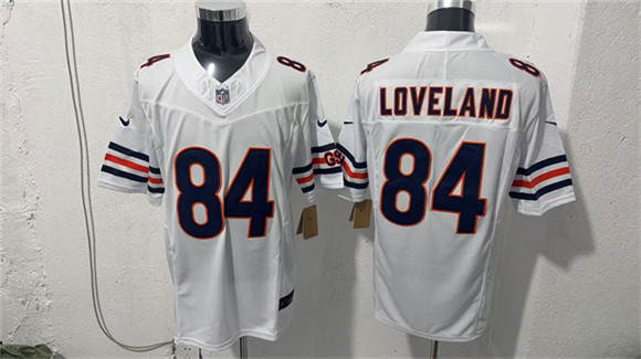 Men's Chicago Bears #84 Colston Loveland White 2026 F.U.S.E. Vapor Untouchable Limited Football Stitched Jersey