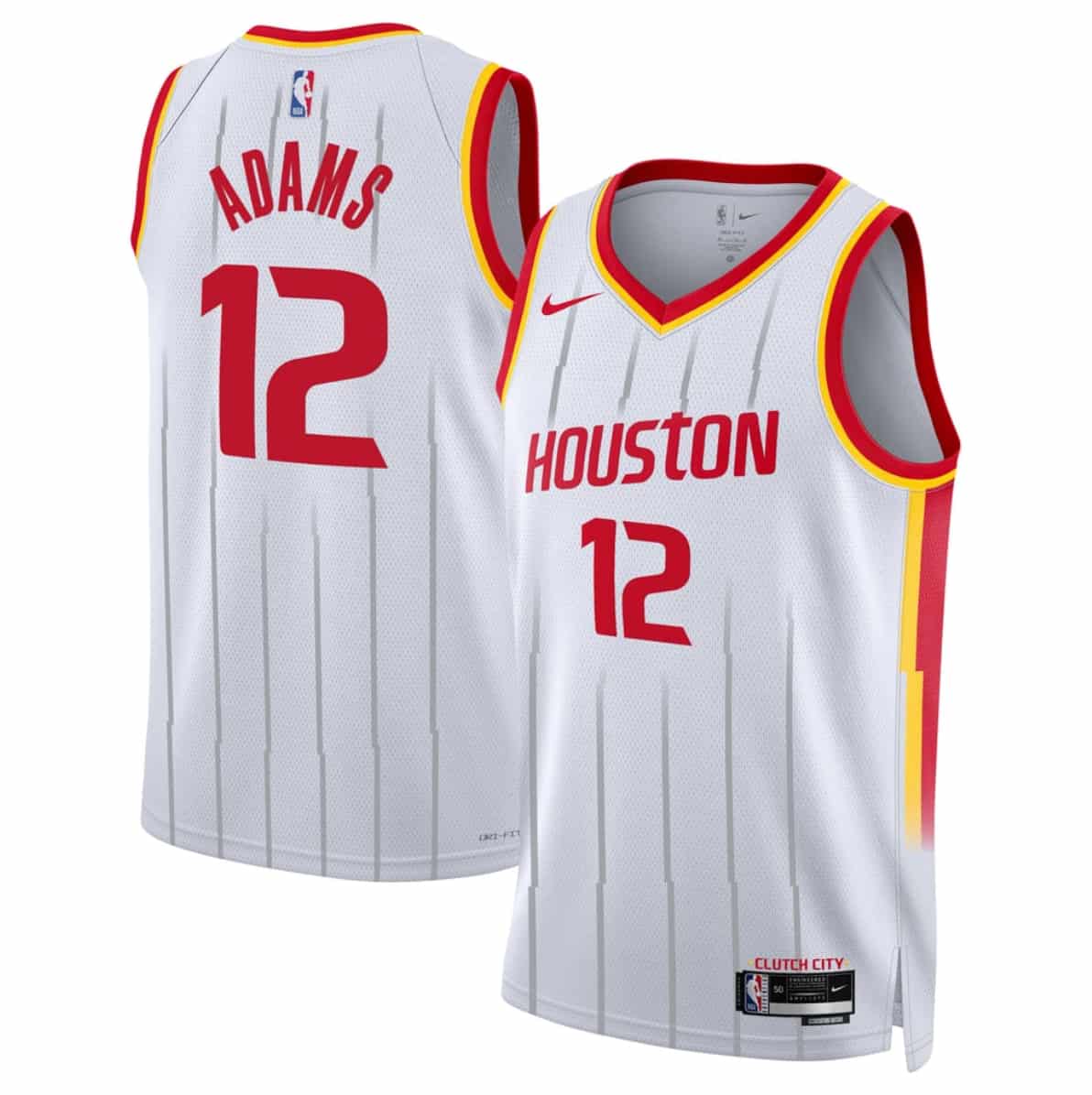 Men's Houston Rockets #12 Steven Adams White 2026-27 Association Swingman Stitched Jersey