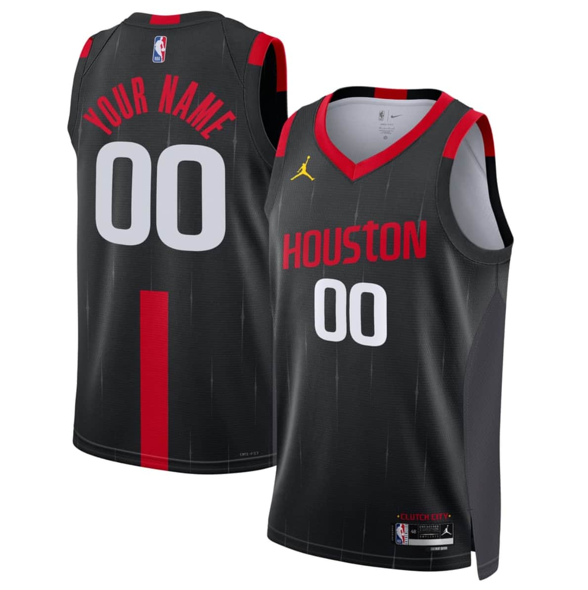 Men's Houston Rockets Actiive Player Custom Black 2026-27 Statement Swingman Stitched Jersey