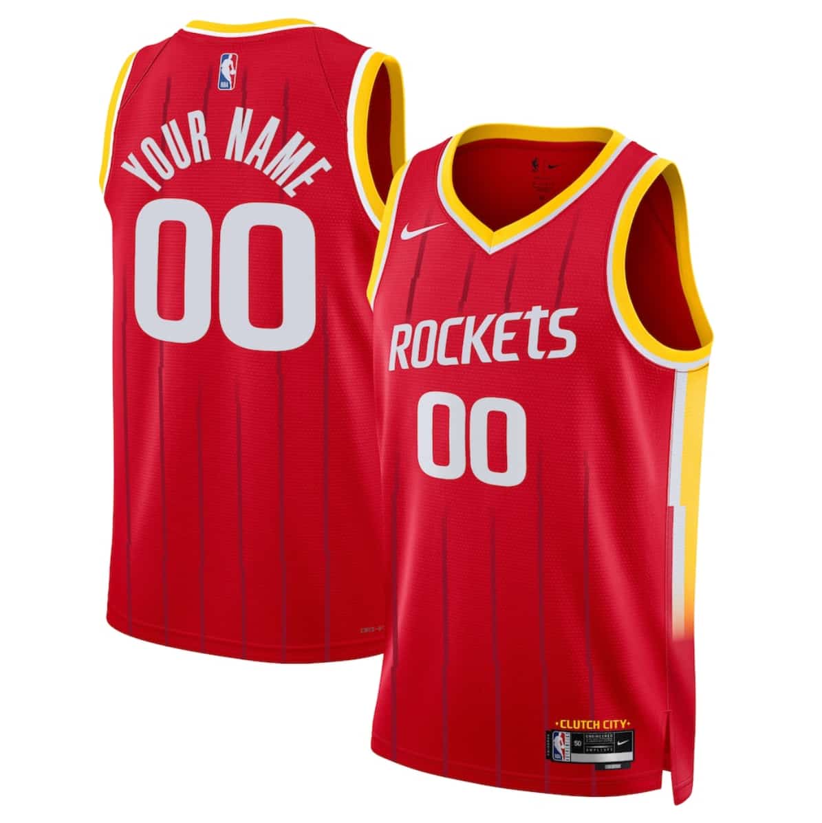 Men's Houston Rockets Actiive Player Custom Red 2026-27 Icon Swingman Stitched Jersey