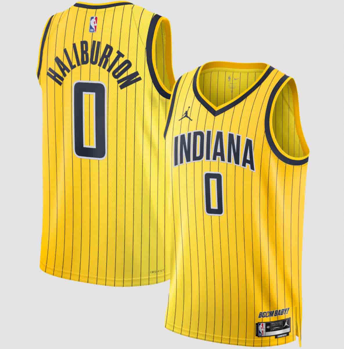 Men's Indiana Pacers #0 Tyrese Haliburton Yellow 2026-27 Statement Edition Swingman Stitched Basketball Jersey