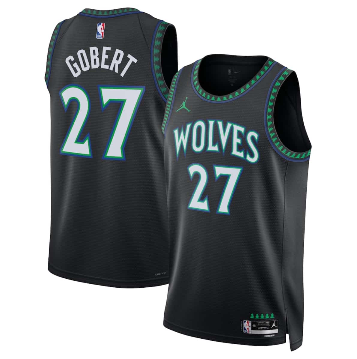 Men's Minnesota Timberwolves #27 Rudy Gobert Black 2026-27 Statement Swingman Edition Stitched Basketball Jersey