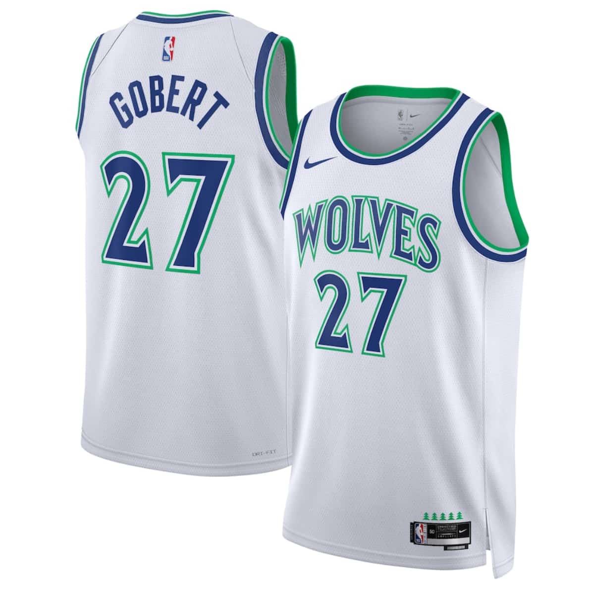 Men's Minnesota Timberwolves #27 Rudy Gobert White 2026-27 Association Swingman Edition Stitched Basketball Jersey