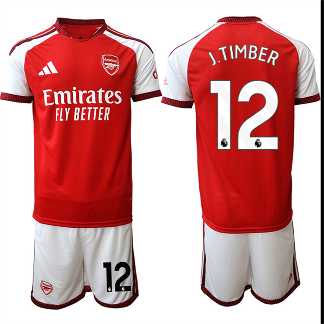 Men's Arsenal #12 J.TIMBER 2026-27 home Suit Soccer Jerseys