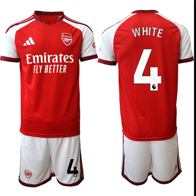 Men's Arsenal #4 WHITE 2026-27 home Suit Soccer Jerseys