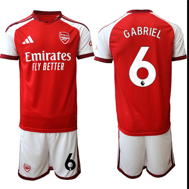 Men's Arsenal #6 GABRIEL 2026-27 home Suit Soccer Jerseys