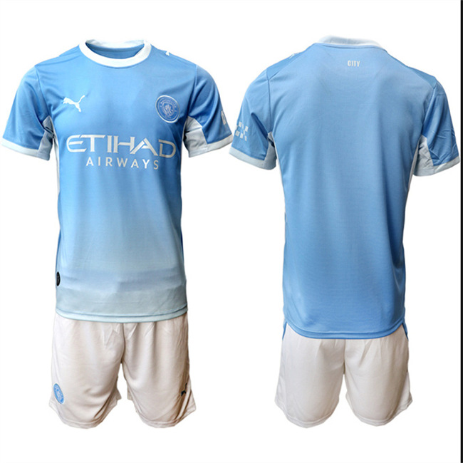 Men's Manchester City Home 2026-27 Suit Soccer Jerseys
