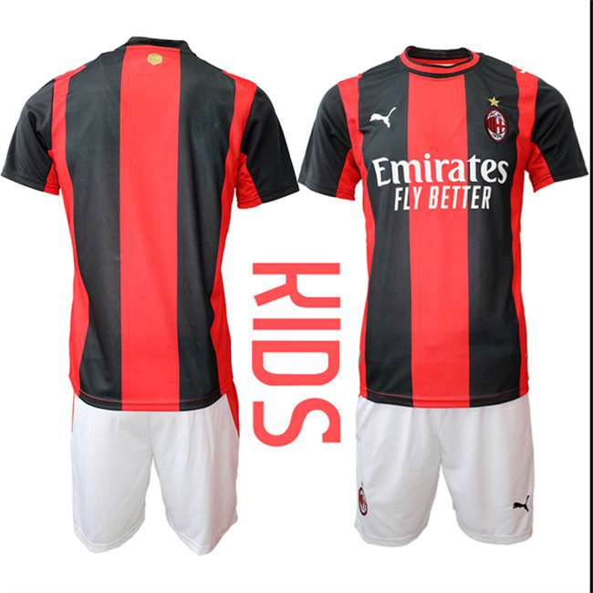 Youth AC MILAN Home 2026-27 Suit Soccer Jerseys