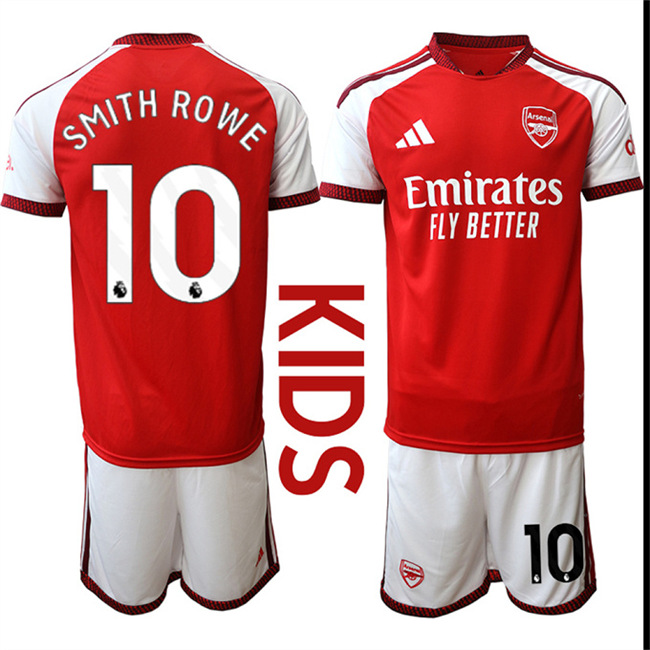Youth Arsenal #10 SMITH ROWE 2026-27 home Kids Suit Soccer Jerseys