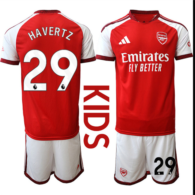 Youth Arsenal #29 HAVERTZ 2026-27 home Kids Suit Soccer Jerseys