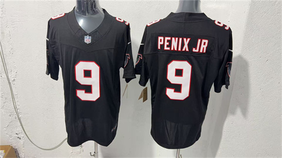 Men's Atlanta Falcons #9 Michael Penix Jr. Black F.U.S.E. Vapor Untouchable Limited Football Stitched Jersey