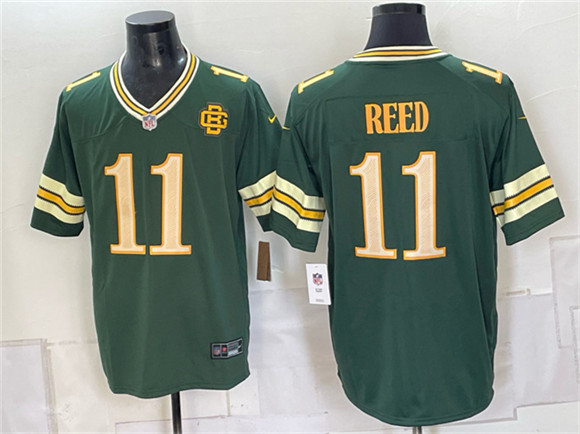 Men's Green Bay Packers #11 Jayden Reed Dark Green 2026 Rivalries Collection Limited Football Stitched Jersey