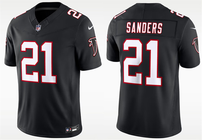Men's Atlanta Falcons #21 Deion Sanders Black F.U.S.E. Vapor Untouchable Limited Football Stitched Jersey