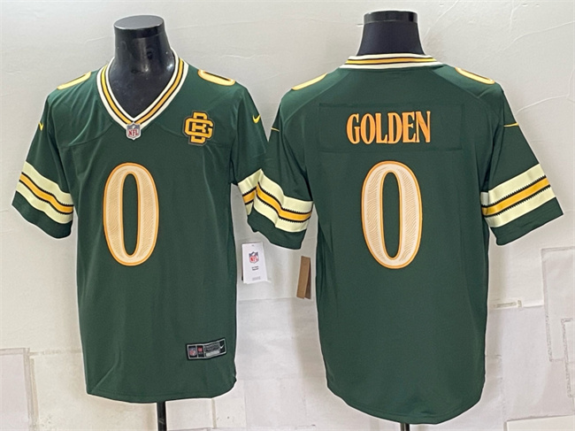 Men's Green Bay Packers #0 Matthew Golden Dark Green 2026 Rivalries Collection Limited Football Stitched Game Jersey