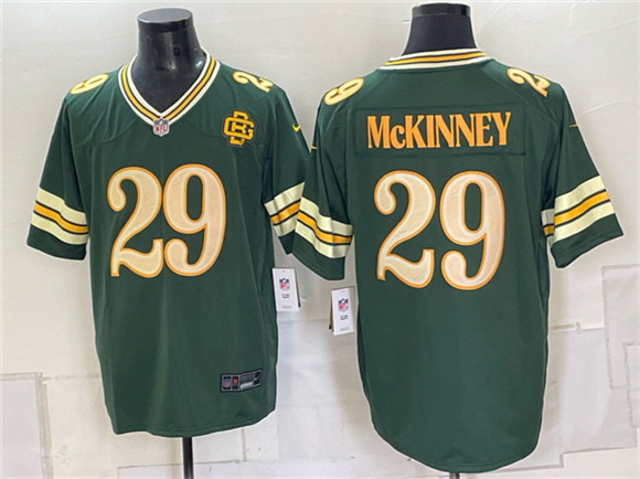 Men's Green Bay Packers #29 Xavier McKinney Dark Green 2026 Rivalries Collection Limited Football Stitched Game Jersey