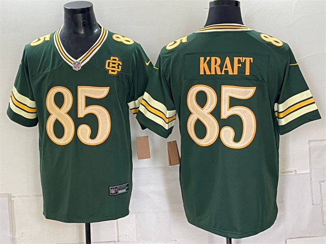 Men's Green Bay Packers #85 Tucker Kraft Dark Green 2026 Rivalries Collection Limited Football Stitched Game Jersey