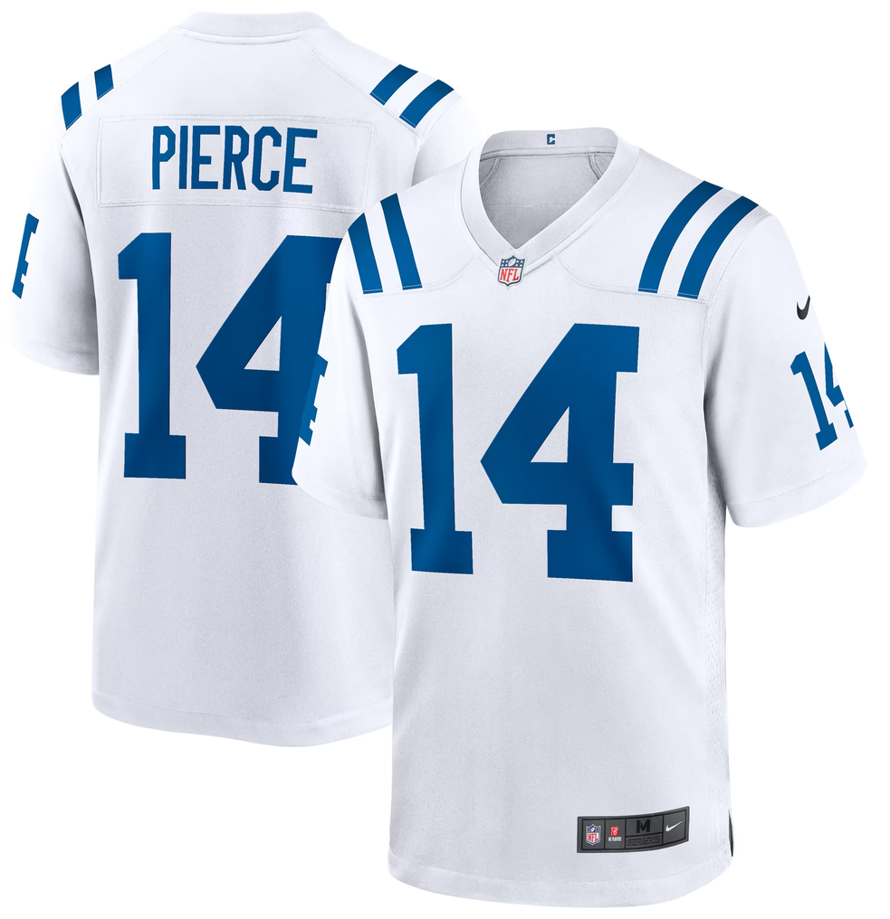 Men's Indianapolis Colts #14 Alec Pierce Limited White Vapor Jersey