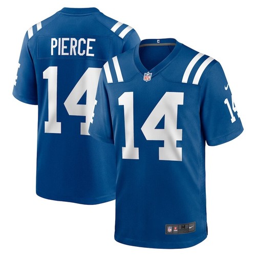 Men's Indianapolis Colts #14 Alec Pierce Nike Royal 2026 Official NFL Game Jersey
