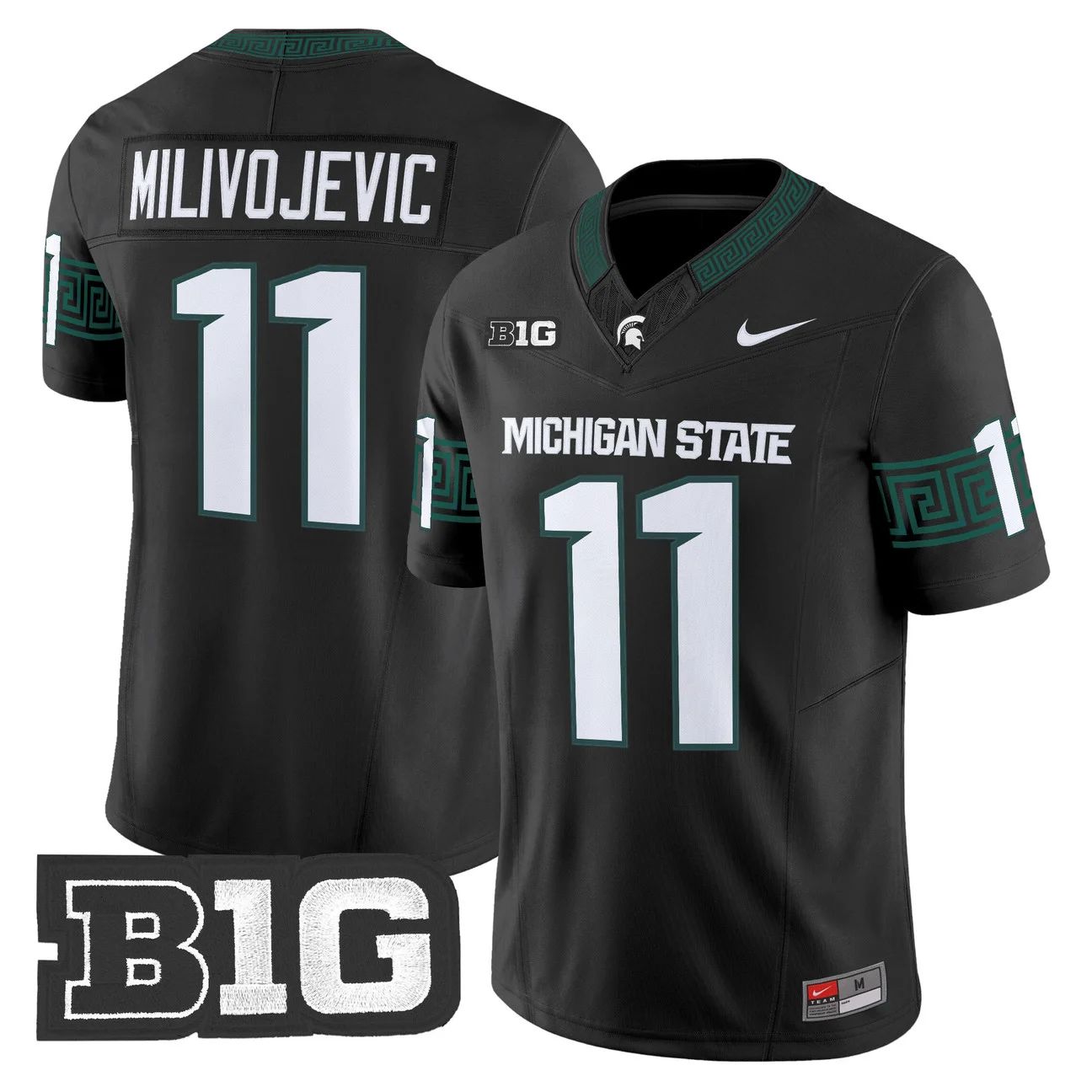 Men's Michigan State Spartans #11 ALESSIO MILIVOJEVIC 2026 Vapor Limited Black Jersey