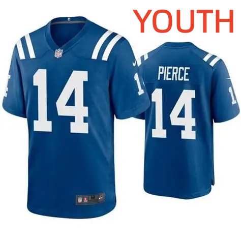 Youth Indianapolis Colts #14 Alec Pierce Limited Royal Vapor Jersey