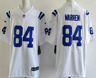Youth Indianapolis Colts #84 Tyler Warren Limited White Vapor Jersey