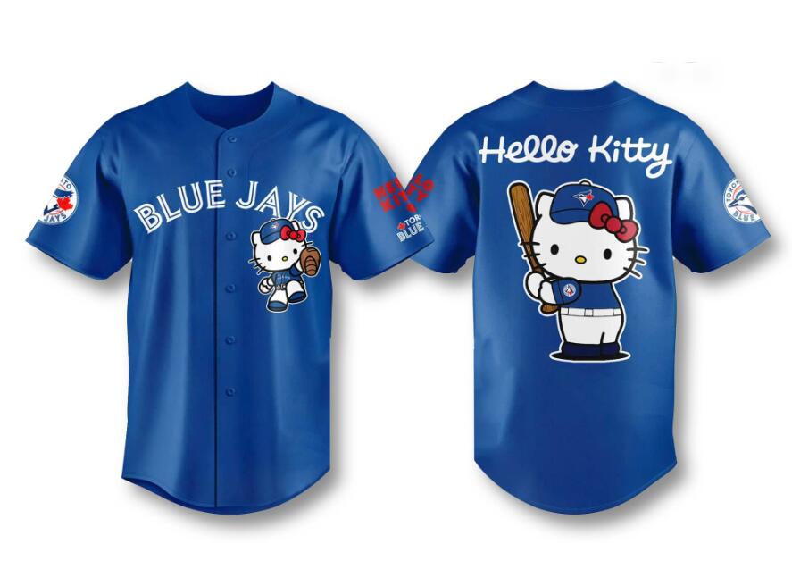 Men's Toronto Blue Jays x Hello Kitty Night 2026 Baseball Blue Jersey