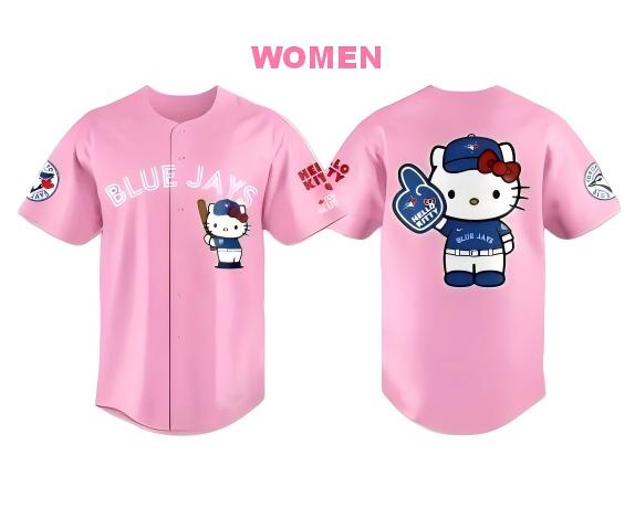 Women Toronto Blue Jays x Hello Kitty Night 2026 Baseball Pink Jersey