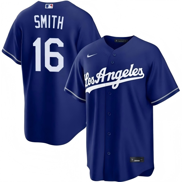 Men's Los Angeles Dodgers 16 Will Smith Royal Alternate Stitched Baseball Jersey
