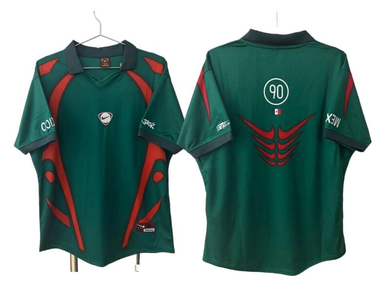 Men's Travis Scott Cactus Jack x Nike for Mexico Total T90 2026-27 Retro Green Soccer Jersey