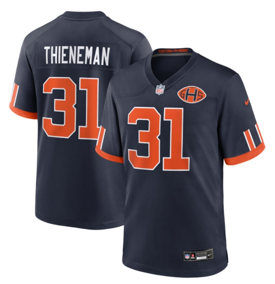 Men's Chicago Bears #31 Dillon Thieneman Navy 2026 F.U.S.E. Rivalries Collection Limited Football Stitched Jersey