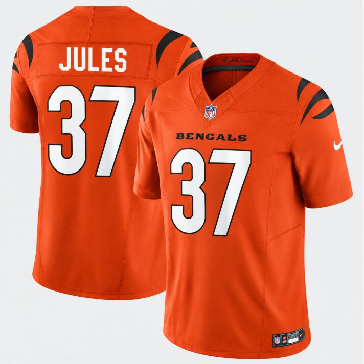 Men's Cincinnati Bengals #37 P.J. Jules Orange 2026 F.U.S.E. Vapor Untouchable Limited Football Stitched