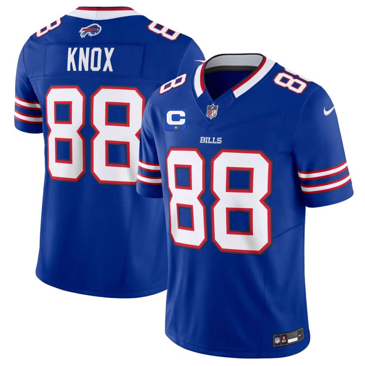 Men's Buffalo Bills #88 Dawson Knox Blue 2026 F.U.S.E. With 1-Star C Patch Vapor Untouchable Limited Football Stitched Jersey