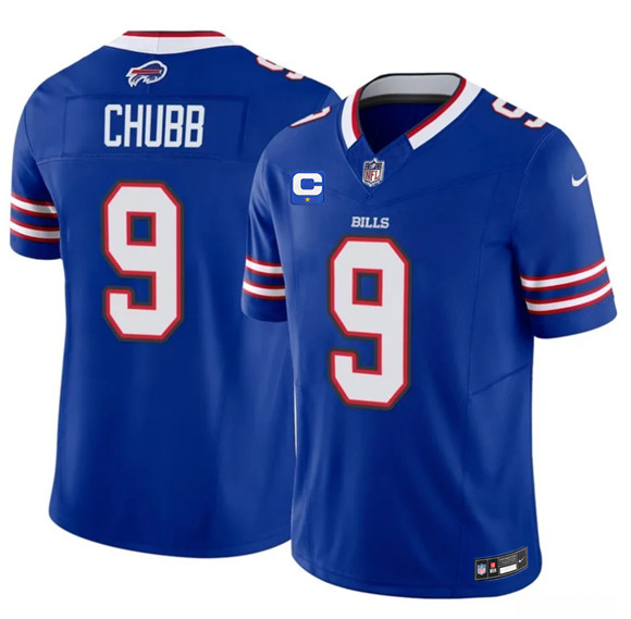 Men's Buffalo Bills #9 Bradley Chubb Royal 2026 F.U.S.E. 1-Star C Patch Vapor Untouchable Limited Football Stitched Jersey
