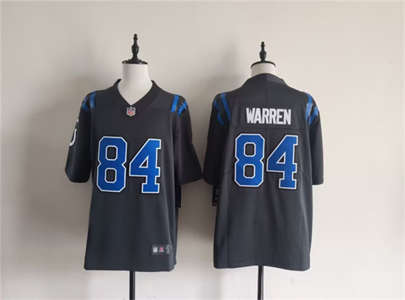 Men's Indianapolis Colts #84 Tyler Warren Dark Gray 2026 Rivalries Collection Limited Football Stitched Jersey