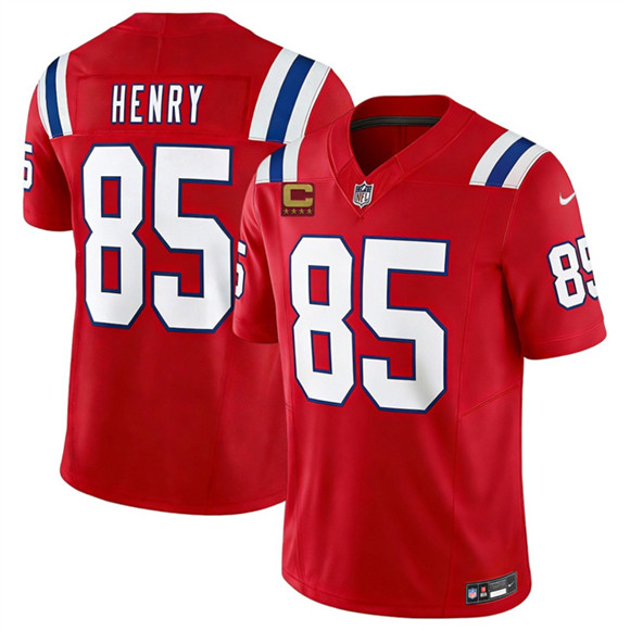 Men's New England Patriots #85 Hunter Henry Red 2026 F.U.S.E. 4-Star C Pach Vapor Limited Football Stitched Jersey