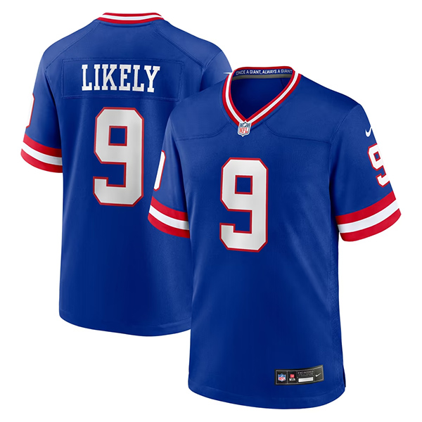 Men's New York Giants #9 Isaiah Likely Blue 2026 Classic Vapor Untouchable Limited Football Stitched Jersey
